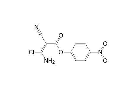 (E)-3-amino-3-chloro-2-cyano-acrylic acid (4-nitrophenyl) ester