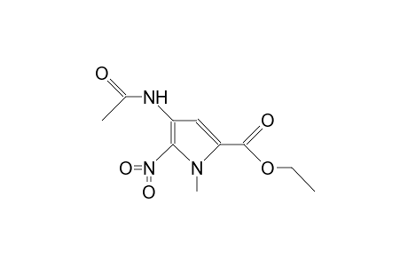 4-acetamido-1-methyl-5-nitropyrrole-2-carboxylic acid, ethyl ester