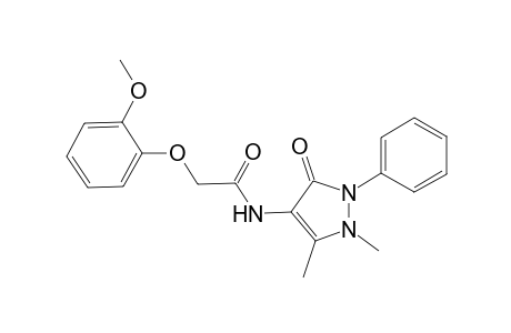 acetamide, N-(2,3-dihydro-1,5-dimethyl-3-oxo-2-phenyl-1H-pyrazol-4-yl)-2-(2-methoxyphenoxy)-