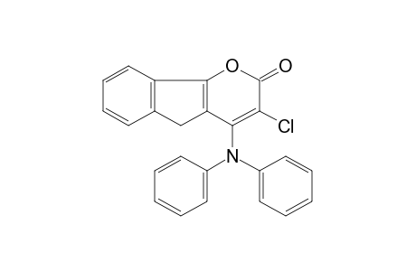 3-chloro-4-(diphenylamino)indeno[1,2-b]pyran-2-one