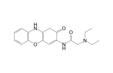 3-(2-diethylaminoacetamido)-2[1H(or 3H)]-phenoxazinone