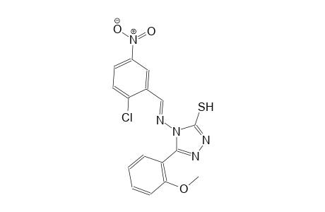 4-{[(E)-(2-chloro-5-nitrophenyl)methylidene]amino}-5-(2-methoxyphenyl)-4H-1,2,4-triazole-3-thiol