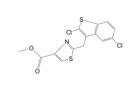 2-[(2,5-dichlorobenz[b]thien-3-yl)methyl]-4-thiazolecarboxylic acid, methyl ester