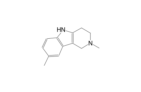 1H-Pyrido(4,3-b)indole, 2,3,4,5-tetrahydro-2,8-dimethyl-