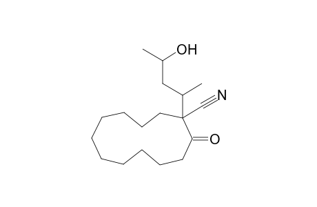 1-(1'-Methyl-3'-hydroxybutyl)-2-oxocyclododecan-1-carbonitrile