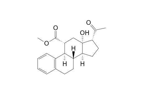 (8R,9R,11R,13S,14S,17R)-17-acetyl-13-hydroxy-6,7,8,9,11,12,14,15,16,17-decahydrocyclopenta[a]phenanthrene-11-carboxylic acid methyl ester