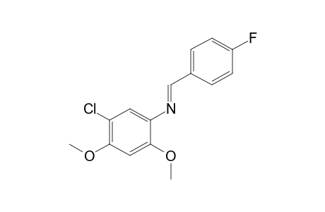 5-chloro-2,4-dimethoxy-N-(p-fluorobenzylidene)aniline