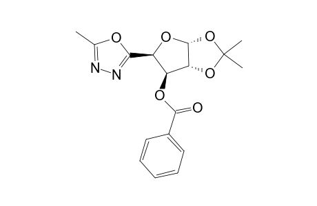 2-[4-(3-O-BENZOYL-1,2-O-ISOPROPYLIDENE-BETA-L-THREOFURANOSYL)]-5-METHYL-1,3,4-OXADIAZOLE