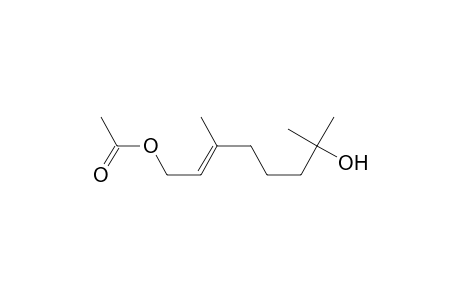 (2E)-7-hydroxy-3,7-dimethyl-2-octenyl acetate