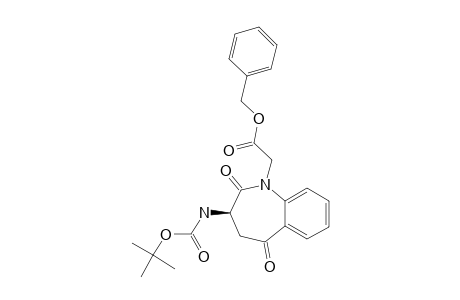 BENZYL-2-(3S-3-[[(1,1-DIMETHYLOXY)-CARBONYL]-AMINO]-2,5-DIOXO-2,3,4,5-TETRAHYDRO-1H-1-BENZAZEPIN-1-YL)-ETHANOATE