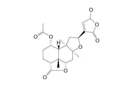 1-ALPHA-ACETOXY-8-BETA,12-EPOXY-15-HYDROXY-CIS-ENT-CLERODA-13-EN-16,15:18-ALPHA,6-ALPHA-DIOLIDE