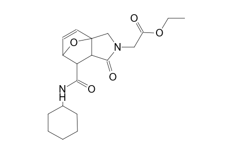 ethyl 2-[6-(cyclohexylcarbamoyl)-4-oxo-10-oxa-3-azatricyclo[5.2.1.0¹,⁵]dec-8-en-3-yl]acetate