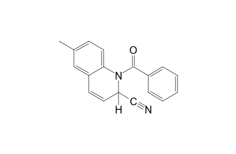 1-benzoyl-1,2-dihydro-6-methyl-2-quinolinecarbonitrile