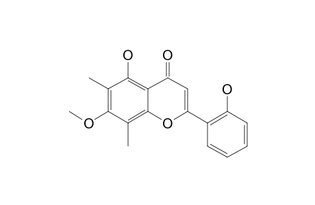 5,2'-DIHYDROXY-7-METHOXY-6,8-DIMETHYLFLAVONE