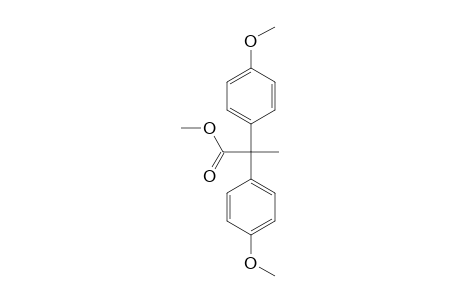 2,2-bis(p-methoxyphenyl)propionic acid, methyl ester