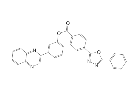 3-(2-quinoxalinyl)phenyl 4-(5-phenyl-1,3,4-oxadiazol-2-yl)benzoate