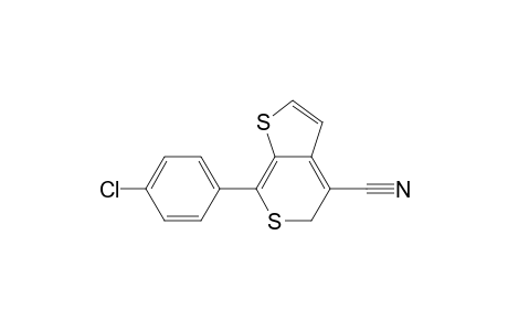 7-(4-chlorophenyl)-5H-thieno[2,3-c]thiopyran-4-carbonitrile