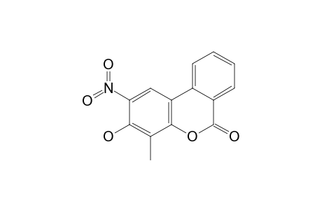 3-HYDROXY-4-METHYL-2-NITRO-6H-DIBENZO-[B,D]-PYRAN-6-ONE