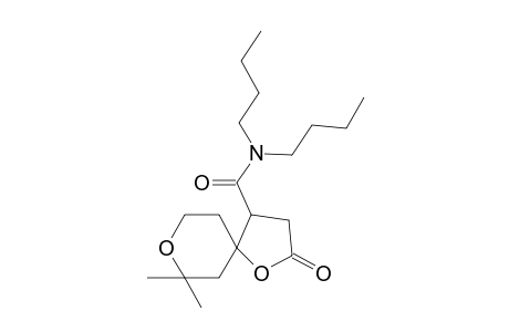N,N-dibutyl-7,7-dimethyl-2-oxo-1,8-dioxaspiro[4.5]decane-4-carboxamide