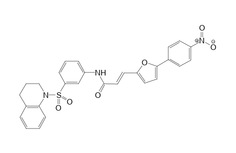 N-[3-[1-(1,2,3,4-Tetrahydro)quinolinyl]sulfonylphenyl]-3-[5-(4-nitrophenyl)-2-furyl]acrylic acid amide