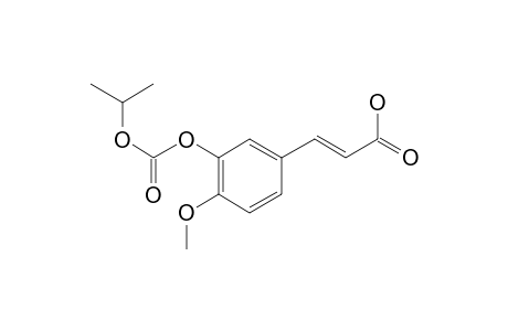 Trans-3-(isopropyloxycarbonyl)oxy-4-methoxycinnamic acid