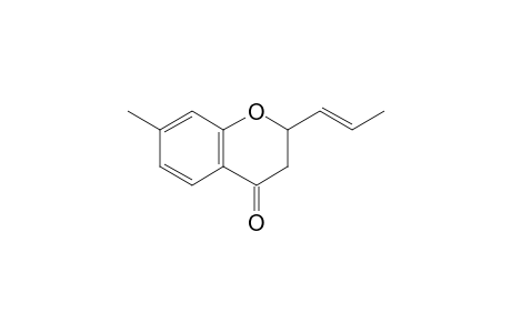 7-Methyl-2-(prop-1'-en-1'-yl)chroman-4-one