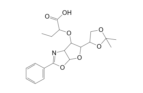 2-{[5-(2,2-dimethyl-1,3-dioxolan-4-yl)-3a,5,6,6a-tetrahydro-2-phenylfuro[3,2-d]oxazol-6-yl]oxy}butyric acid, isomer