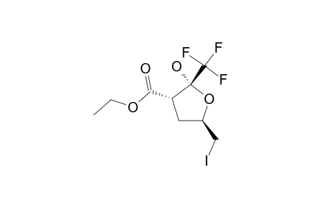 ETHYL-2-HYDROXY-5-IODOMETHYL-2-TRIFLUOROMETHYL-FURAN-3-CARBOXYLATE;MINOR-ISOMER