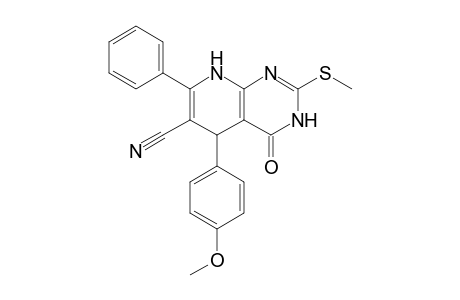 6-CYANO-5-(4-METHOXYPHENYL)-2-METHYLSULFANYL-7-PHENYL-5,8-DIHYDROPYRIDO-[2,3-D]-PYRIMIDIN-4(3H)-ONE