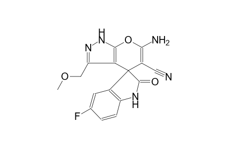 6'-amino-5-fluoro-3'-(methoxymethyl)-2-oxo-1'H-spiro[indoline-3,4'-pyrano[2,3-c]pyrazole]-5'-carbonitrile