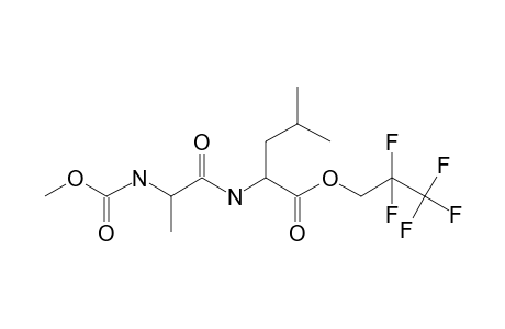 L-Alanyl-L-leucine, N-methoxycarbonyl-, 2,2,3,3,3-pentafluoropropyl ester