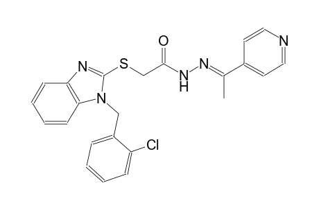 acetic acid, [[1-[(2-chlorophenyl)methyl]-1H-benzimidazol-2-yl]thio]-, 2-[(E)-1-(4-pyridinyl)ethylidene]hydrazide