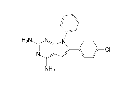 6-(4-chlorophenyl)-7-phenyl-7H-pyrrolo[2,3-d]pyrimidine-2,4-diamine
