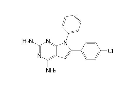 6-(4-chlorophenyl)-7-phenyl-7H-pyrrolo[2,3-d]pyrimidine-2,4-diamine