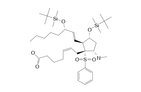 (5Z,13E,8R,9S,11R,12S,15S)-11,15-BIS-(TERT.-BUTYLDIMETHYLSILOXY)-9-(METHYLAMINO)-8-(PHENYLSULFONYL)-5,13-PROSTADIENOIC-ACID