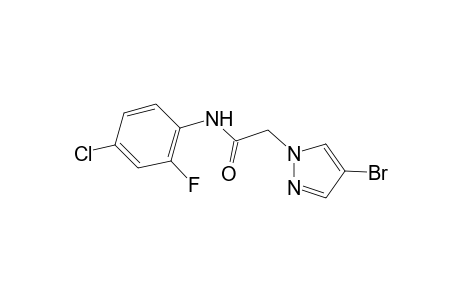 2-(4-bromo-1H-pyrazol-1-yl)-N-(4-chloro-2-fluorophenyl)acetamide
