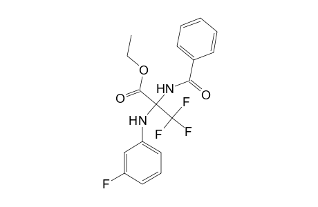 Ethyl 2-(benzoylamino)-3,3,3-trifluoro-2-(3-fluoroanilino)propanoate