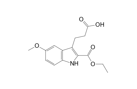 2-carboxy-5-methoxyindole-3-propionic acid, 2-ethyl ester