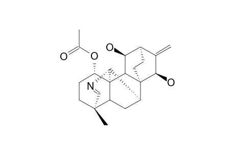 KIRININE-C;1-ACETYLLEPENINE-AZOMETHINE