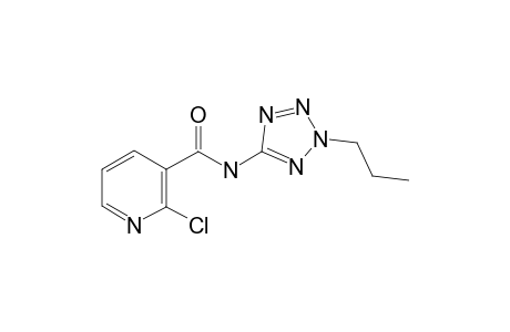 2-Chloranyl-N-(2-propyl-1,2,3,4-tetrazol-5-yl)pyridine-3-carboxamide