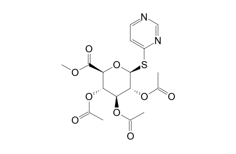 4-pyrimidinyl 1-thio-beta-D-glucopyranosiduronic acid, methyl ester, triacetate
