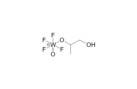 TETRAFLUORO(1-HYDROXYPROP-2-YLOXY)OXOTUNGSTENATE ANION