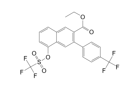 Ethyl 3-(4-Trifluoromethylphenyl)-5-(trifluoromethylsulfonyloxy)-2-naphthoate