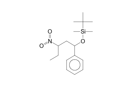 Silane, (1,1-dimethylethyl)dimethyl[(3-nitro-1-phenylpentyl)oxy]-, (R*,R*)-