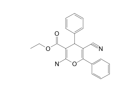 2-Amino-5-cyano-4,6-diphenyl-4H-pyran-3-carboxylic acid ethyl ester