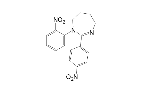 1-(o-nitrophenyl)-2-(p-nitrophenyl)-4,5,6,7-tetrahydro-1H-1,3-diazepine