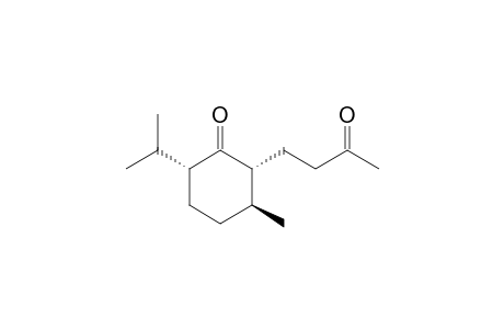 (2R,3S,6R)-3-methyl-2-(3-oxidanylidenebutyl)-6-propan-2-yl-cyclohexan-1-one