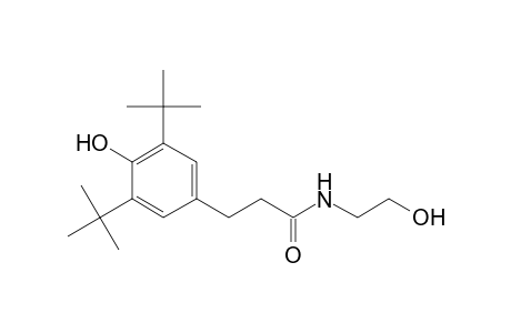 Propanamide, 3-[3,5-di(tert-butyl)-4-hydroxyphenyl]-N-(2-hydroxyethyl)-