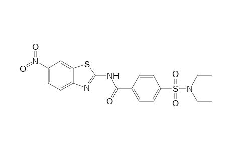 4-[(Diethylamino)sulfonyl]-N-(6-nitro-1,3-benzothiazol-2-yl)benzamide