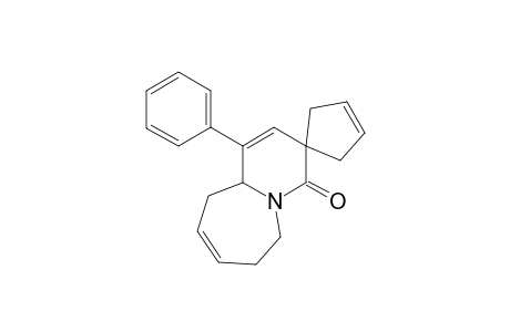 (+-)-1'-Phenyl-6',7',1'',10a'-tetrahydrospiro(cyclopentane-1,3'-pyrido[1,2-a]azepin)-3-en-4'-one